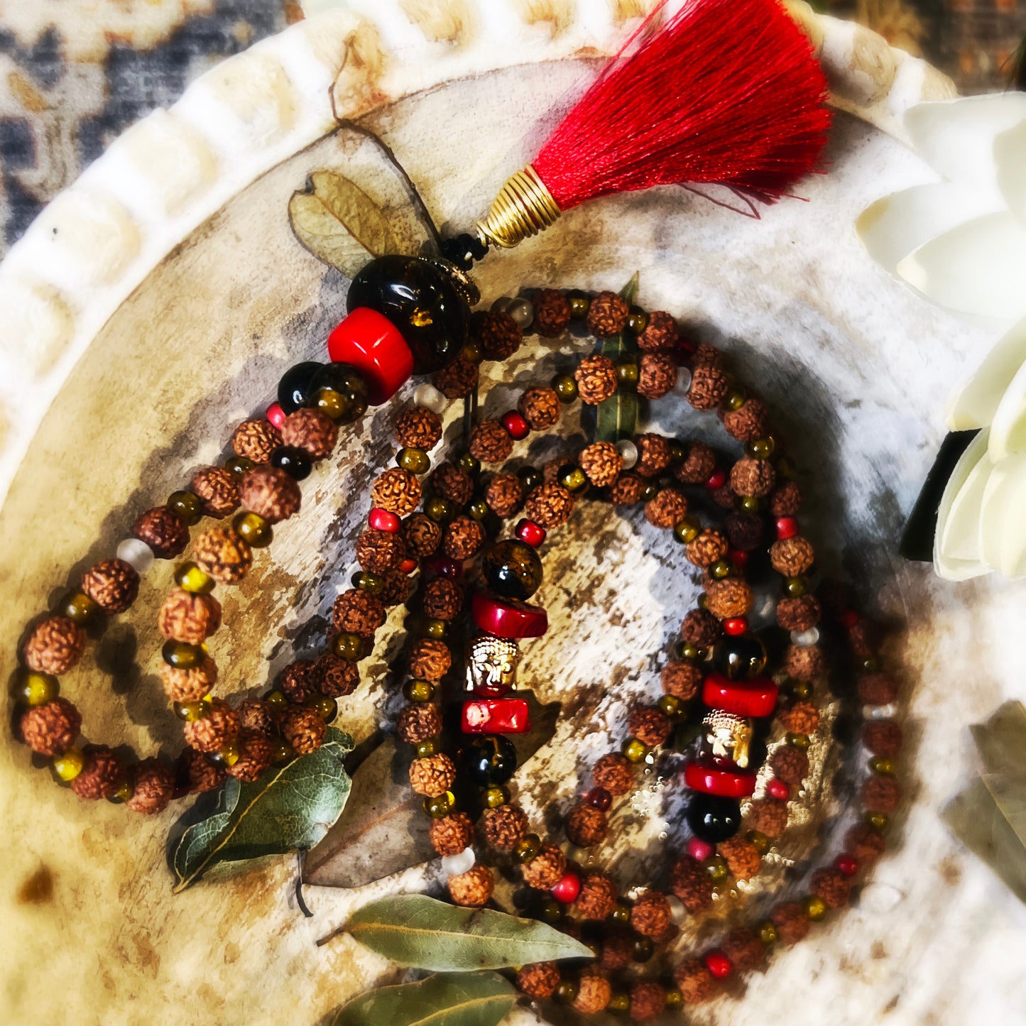 Japa Mala - Semillas de Rudraksha