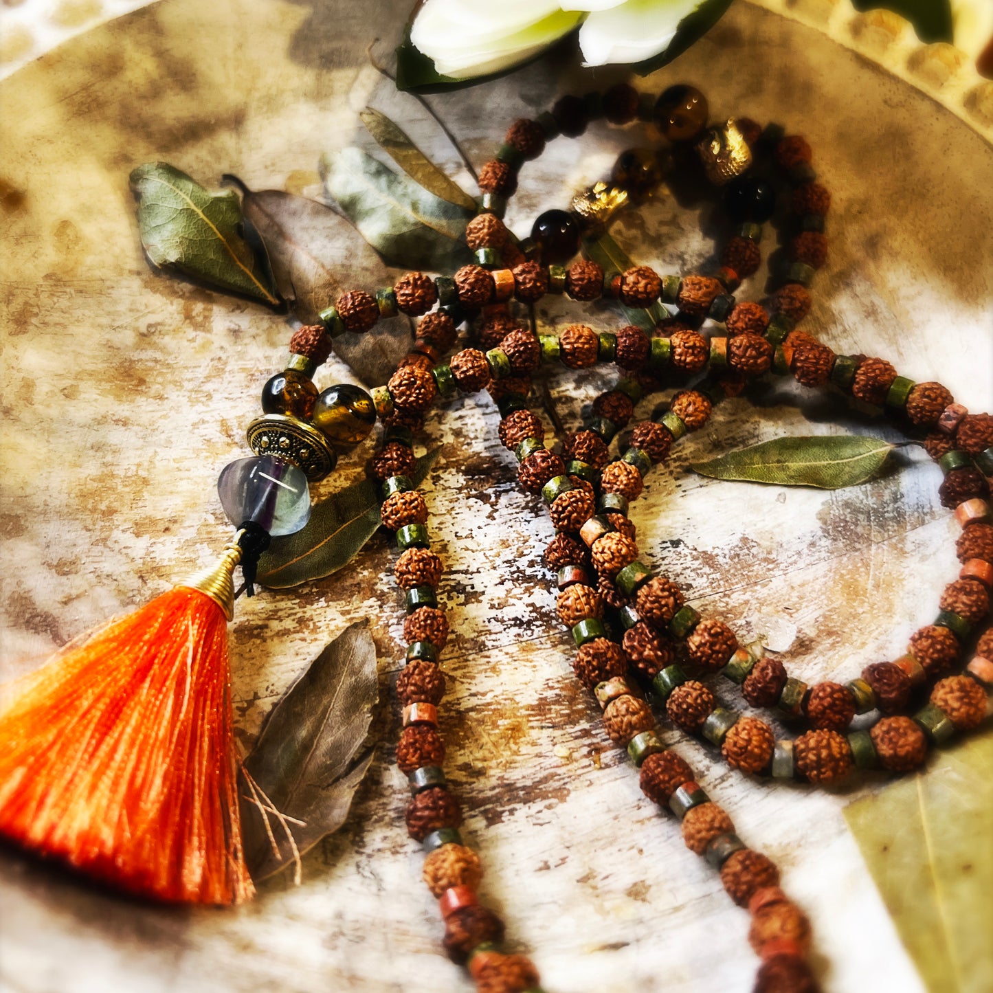 Japa Mala - Semillas de Rudraksha